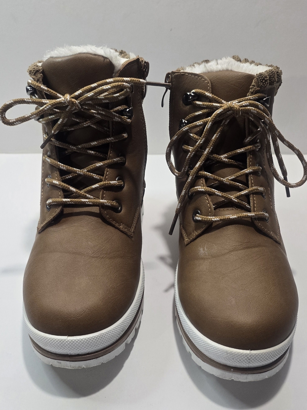 Women's Winter Ankle Boots – Size EU 37 / US 6 – Brown